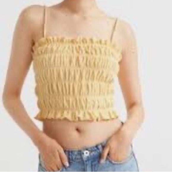 H & M Smocked Terry Top - Picture 1 of 7